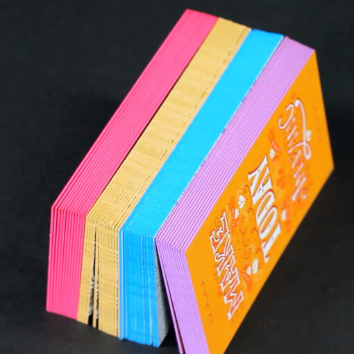 painted edge business cards